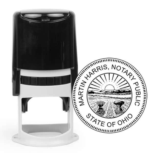 Ohio Round Notary Stamp