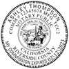 California Notary Pink Stamp - Round Impression