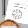 Example of Alaska Notary Round Seal Embosser Impression on Paper