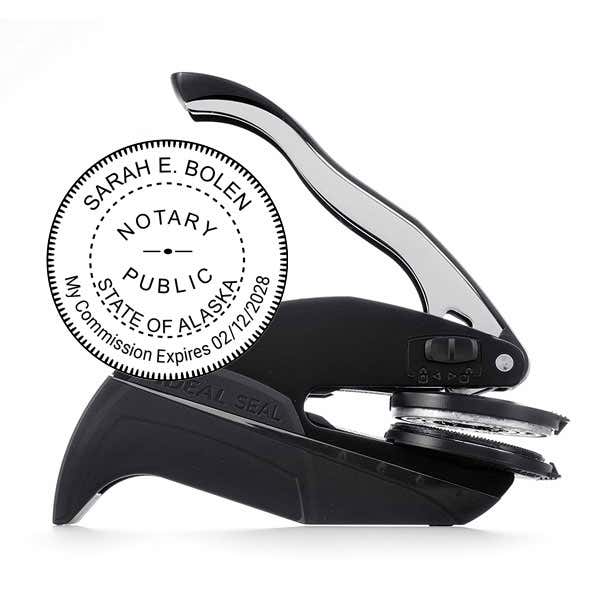 Alaska Notary Round Seal Embosser