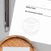 Example of Michigan Notary Round Seal Embosser Impression on Paper