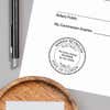 Florida Notary Pink Seal Embosser - Round Impression Example