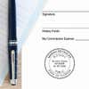 Florida Notary Pink Seal Embosser - Round Impression on Paper