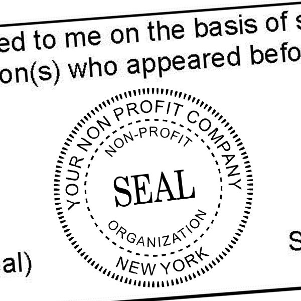 Non-Profit Organization Seal Stamp Imprint Example