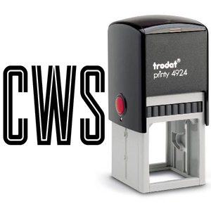 Modern Inline Monogram Stamp Body and Design
