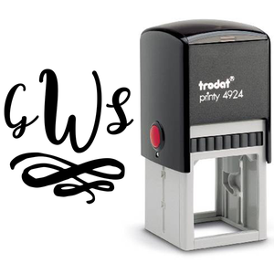 Calligraphy Monogram Stamp Body and Design