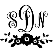 Floral Laurel Monogram Stamp