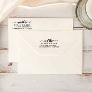 Stamp the front or the back of your envelop 