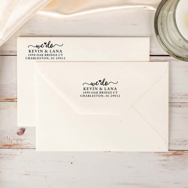 Stamp the front or the back of your envelop 