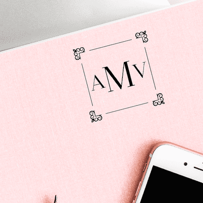 Frenchy Flourish Monogram Stamp - alternate view