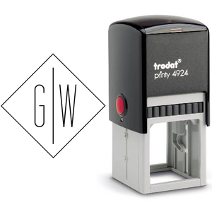 Diamond Standard Monogram Stamp Body and Design