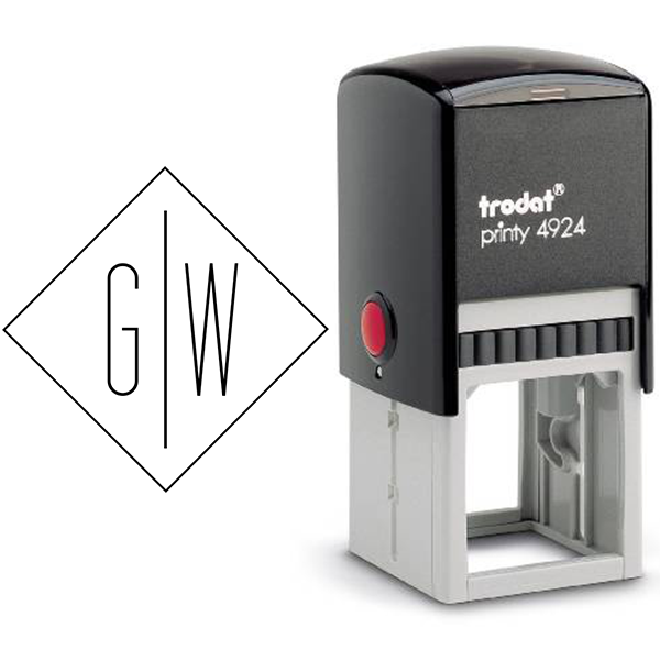 Diamond Standard Monogram Stamp Body and Design
