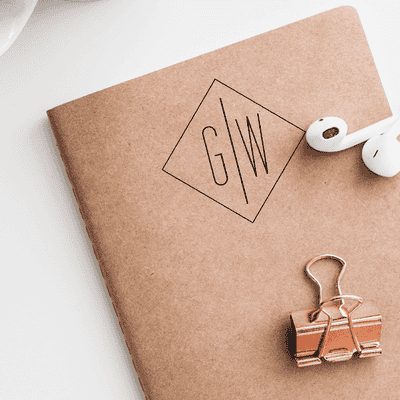 Diamond Standard Monogram Stamp - alternate view