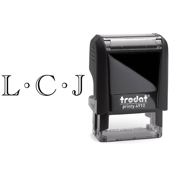 Academia Chiseled Monogram Stamp Body and Design