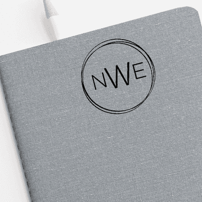 Minimalist Monogram Stamp - alternate view