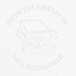 Book embosser impression on Grey Paper