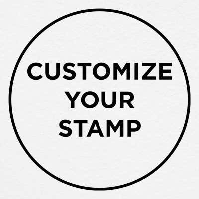 Custom Round Rubber Stamp - Colop Self-Inking - alternate view