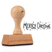 Merry Christmas Envelope Accent Craft Stamp