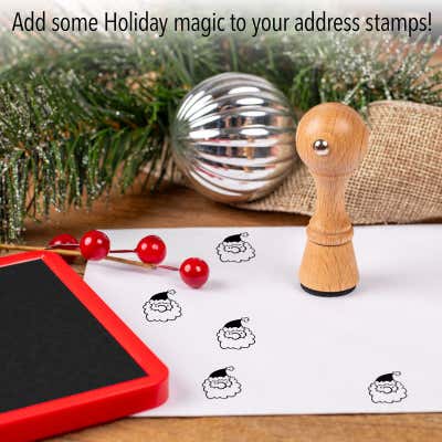 Santa Envelope Accent Craft Stamp - alternate view