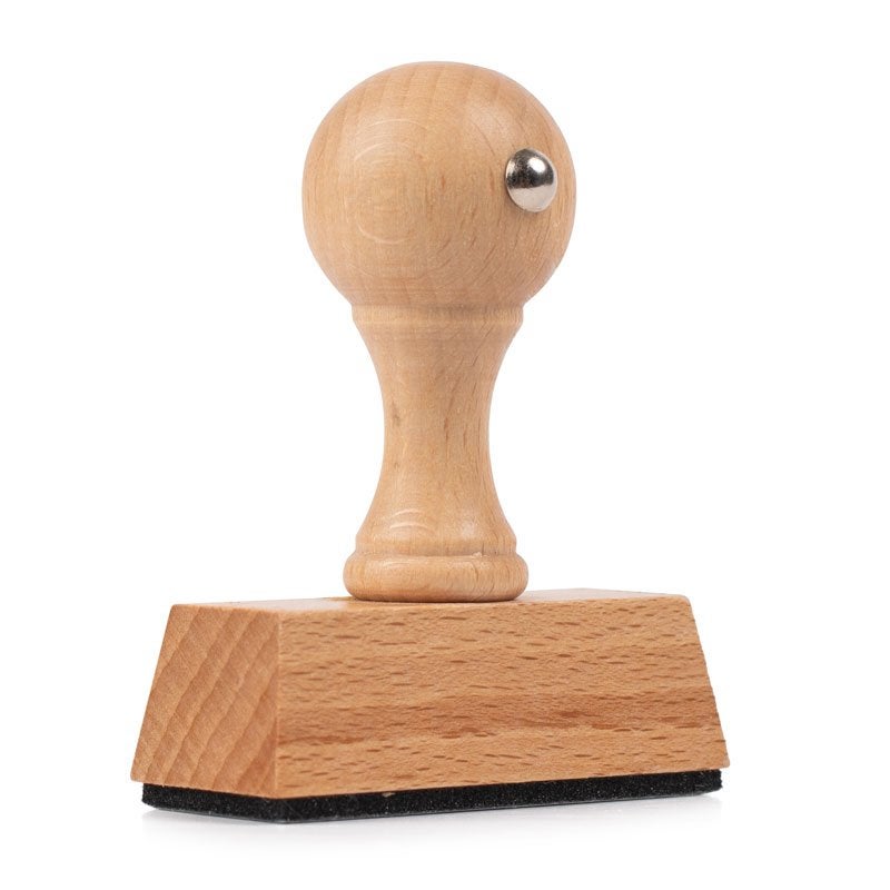 Rectangle European Hand Stamp 2050 angled-Side on image