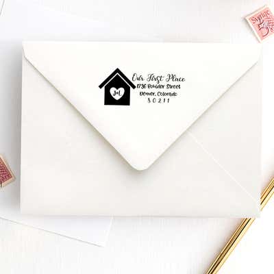 Custom Our First Place Craft Stamp - alternate view