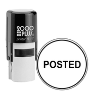 POSTED Round Border Stock Stamp