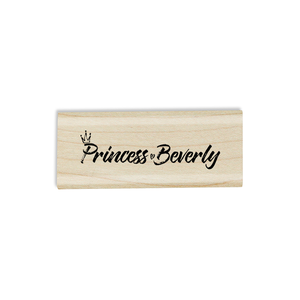 Custom "Princess" Baby Name Craft Stamp Body and Design