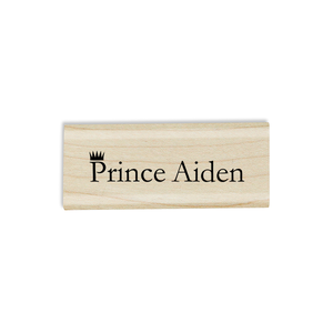 Custom "Prince" Baby Name Craft Stamp Body and Design