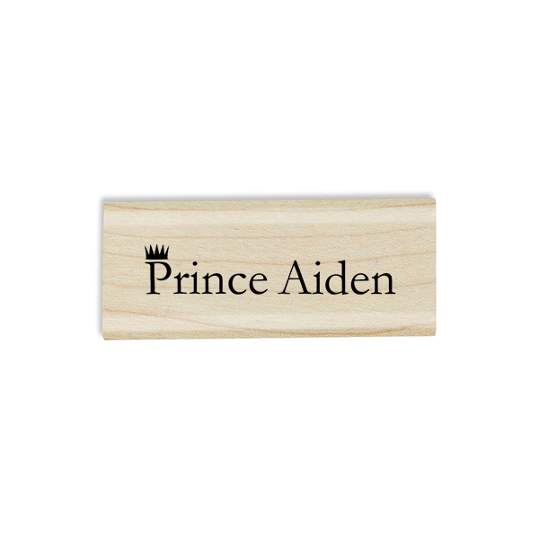 Custom "Prince" Baby Name Craft Stamp Body and Design