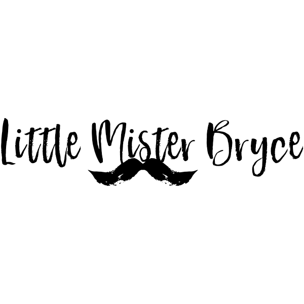 Custom "Little Mister" Mustache Craft Stamp