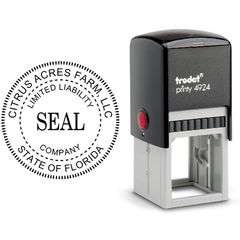 Limited Liability Company Seal Rubber Stamp