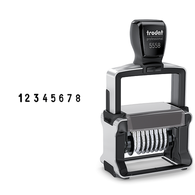 8 Digit Numberer Stamp Professional 5558 Trodat Stamp - alternate view