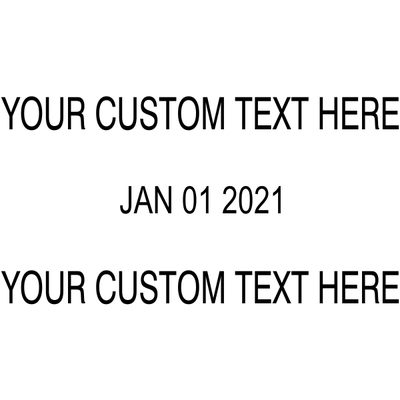 8 Digit Numberer with Text Professional 5558 Trodat Stamp - alternate view