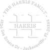 Harrison Address Luxury Embossed Impression