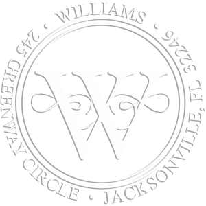Executive Luxury Address Embossed Impression