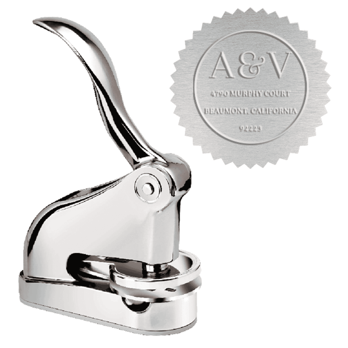 Azalea Monogram Address Luxury Embosser Seal