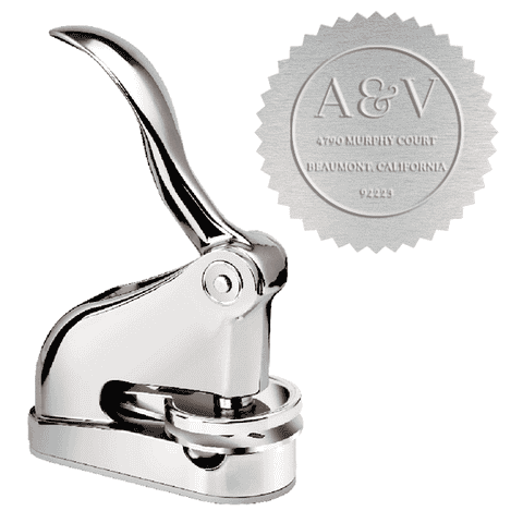 Azalea Monogram Address Luxury Embosser Seal