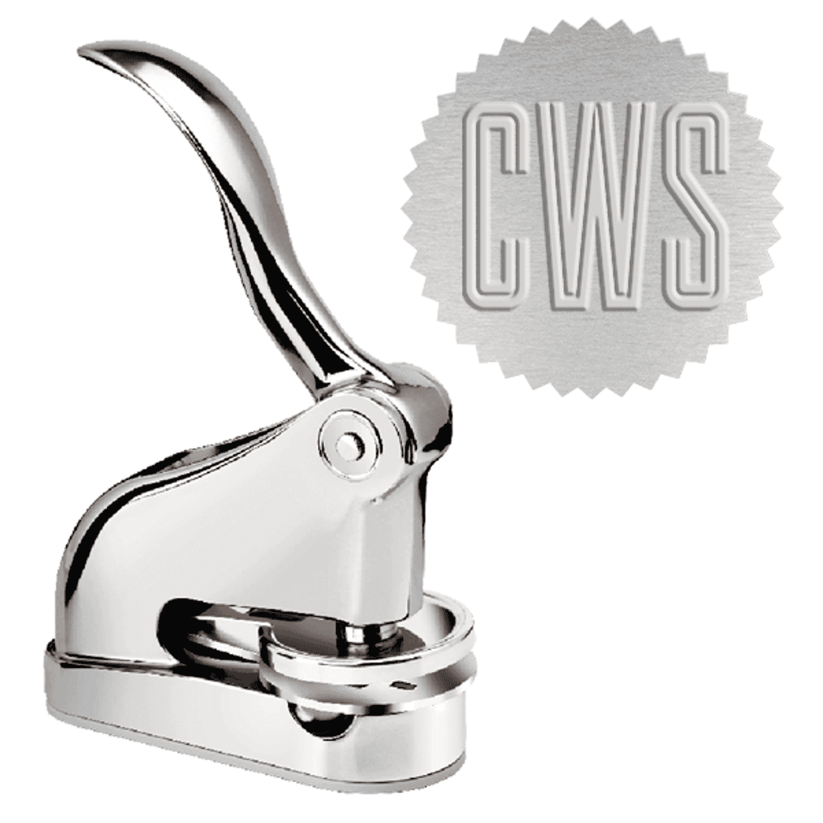 Modern Inline Monogram Luxury Embosser Seal