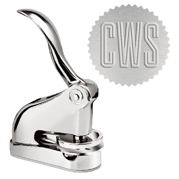 Modern Inline Monogram Luxury Embosser Seal