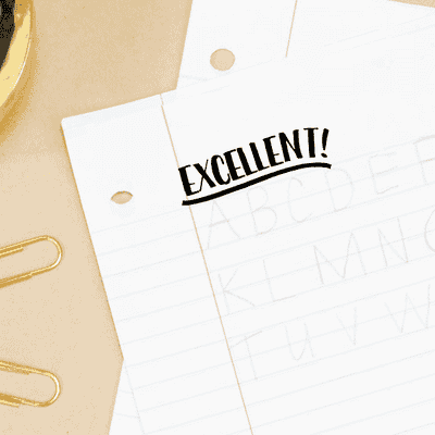 Excellent Encouragement Teacher Grading Stamp - alternate view