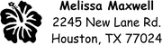 Flower Bloom Address Stamp