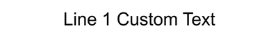 1 Line Custom Rubber Stamp - alternate view