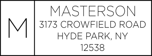 Masterson Minimalist Address Stamp