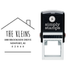 Newport House Shaped Address Stamp Body and Design