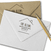Newport House Shaped Address Stamp Imprint Example