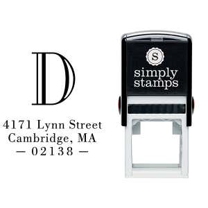 Cambridge Monogram Address Stamp Body and Design