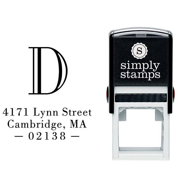 Cambridge Monogram Address Stamp Body and Design