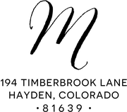 Hayden Lane Monogram Address Stamp