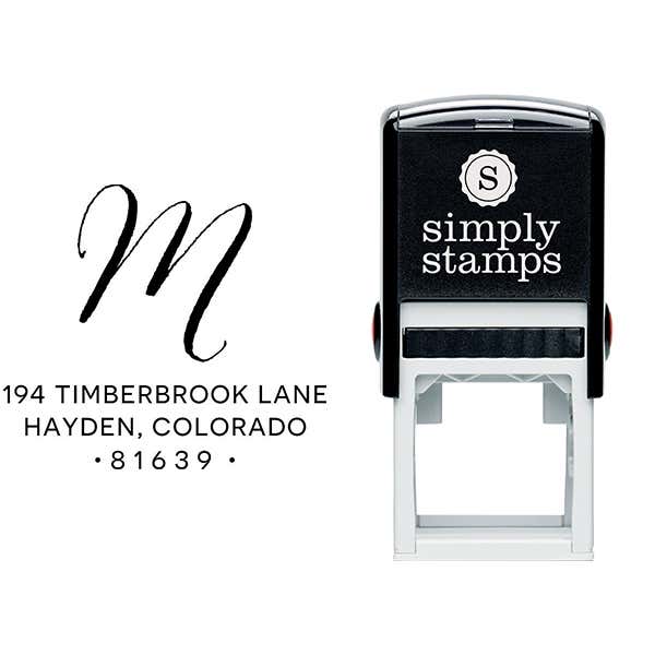 Hayden Lane Monogram Address Stamp Body and Design