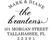 Branton Script Return Address Stamp